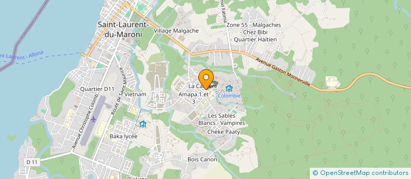 localisation de l'entreprise OUEST PROD ANIMATION à SAINT-LAURENT-DU-MARONI
