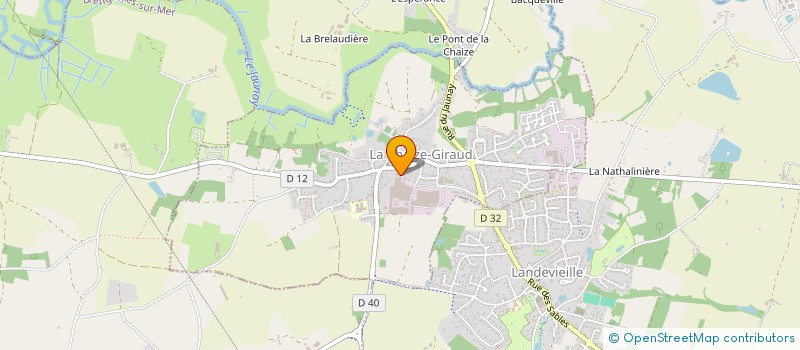 localisation de l'entreprise OUEST PRODUCTION à LA CHAIZE-GIRAUD