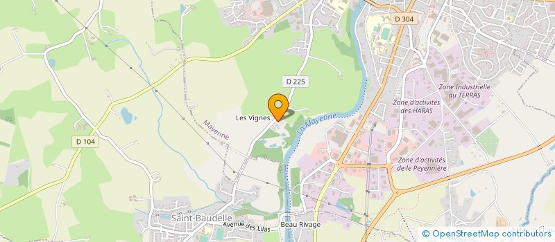 localisation de l'entreprise OUEST PRODUITS AUTOMATIQUE à PARIGNE-SUR-BRAYE