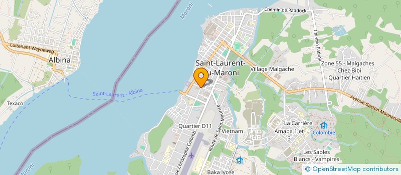 localisation de l'entreprise OUEST PROPRETE 973 à SAINT-LAURENT-DU-MARONI
