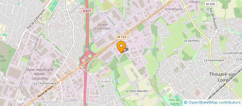 localisation de l'entreprise OUEST PUB  SAINTE-LUCE-SUR-LOIRE