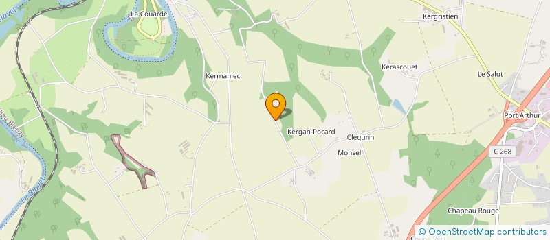localisation de l'entreprise OUEST PYRO à PLUMELIAU-BIEUZY