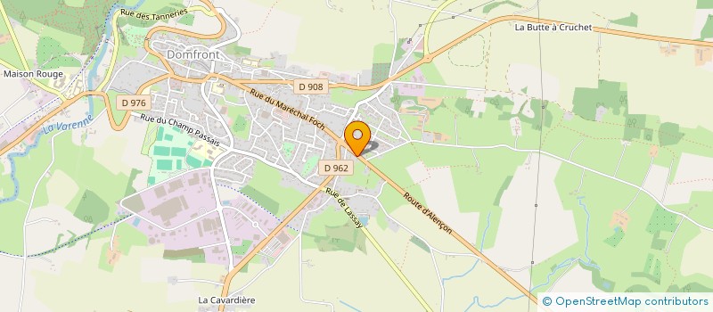 localisation de l'entreprise OUEST RABOTAGE à DOMFRONT-EN-POIRAIE