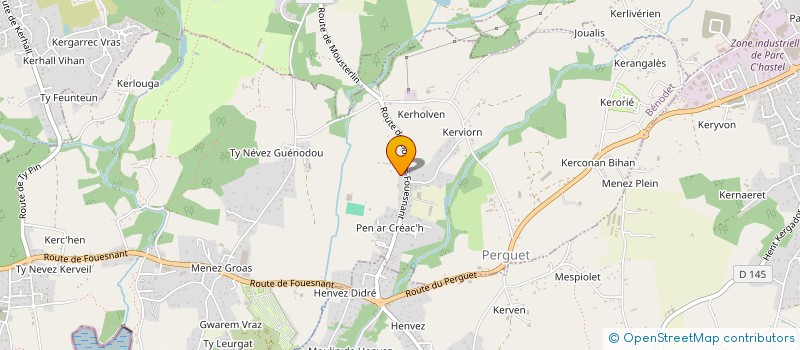 localisation de l'entreprise OUEST RENO  BENODET