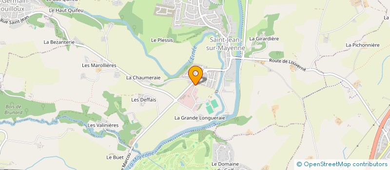 localisation de l'entreprise OUEST REPARATIONS RESINES à SAINT-JEAN-SUR-MAYENNE