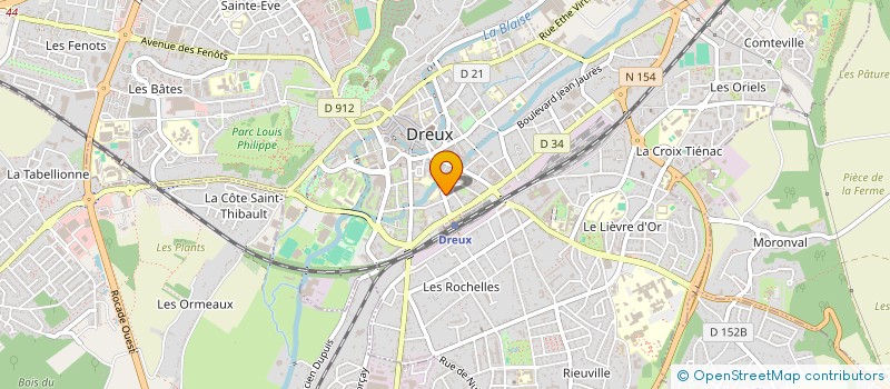 localisation de l'entreprise OUEST RESIDENCES à DREUX