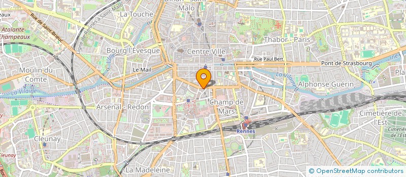 localisation de l'entreprise OUEST RESSOURCES HUMAINES à RENNES