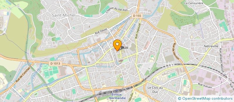 localisation de l'entreprise OUEST REVETEMENTS à GRAVIGNY