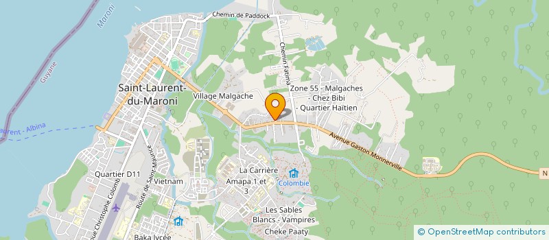 localisation de l'entreprise OUEST SANS AGES  SAINT-LAURENT-DU-MARONI