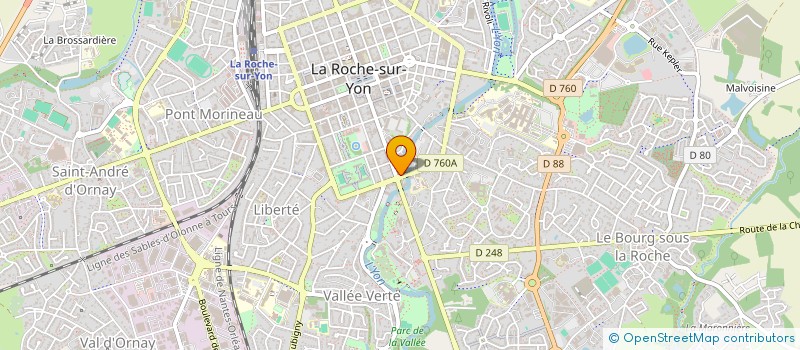 localisation de l'entreprise OUEST SECURITE à LA ROCHE-SUR-YON