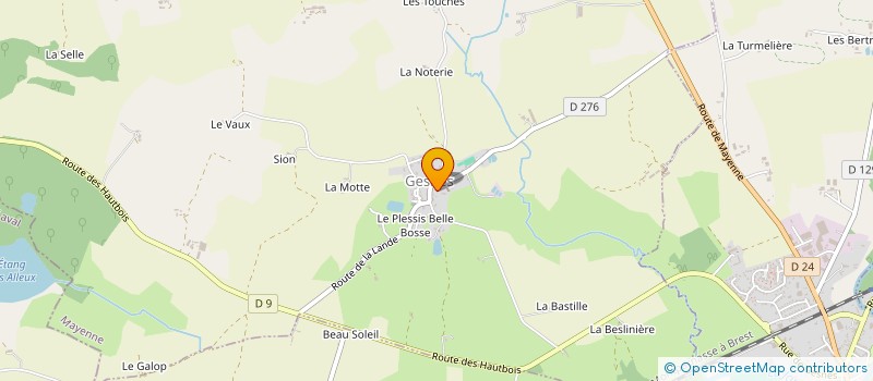 localisation de l'entreprise OUEST SERVICE à EVRON