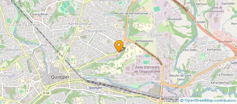 localisation de l'entreprise OUEST SERVICE EQUIPEMENT OSE à QUIMPER