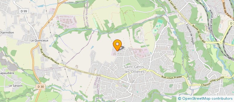 localisation de l'entreprise OUEST SERVICE ETANCHEITE  SAINT-GENIS-LES-OLLIERES