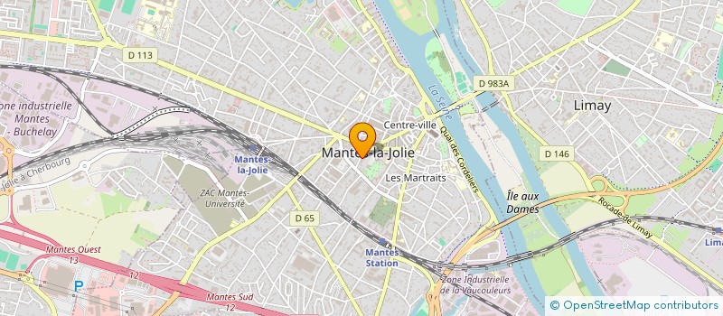 localisation de l'entreprise OUEST SERVICES à MANTES-LA-JOLIE