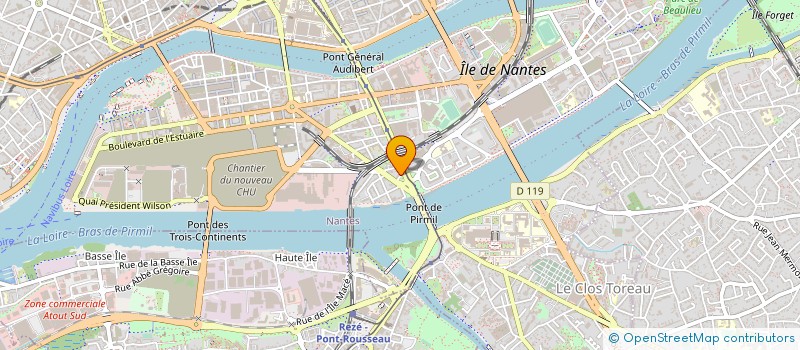 localisation de l'entreprise OUEST SERVICES MPLUS à NANTES