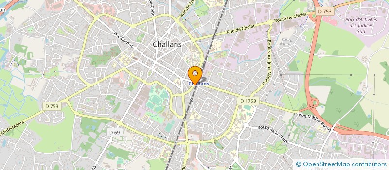 localisation de l'entreprise OUEST SOLAIRE ENERGIE à CHALLANS