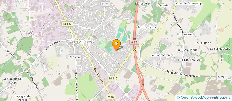 localisation de l'entreprise OUEST SOLS SPORTIFS  PONT-SAINT-MARTIN