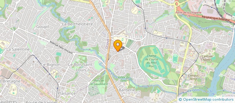 localisation de l'entreprise OUEST SOLUTION à NANTES