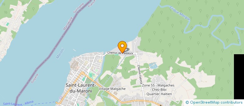 localisation de l'entreprise OUEST SPORT GUYANE à SAINT-LAURENT-DU-MARONI