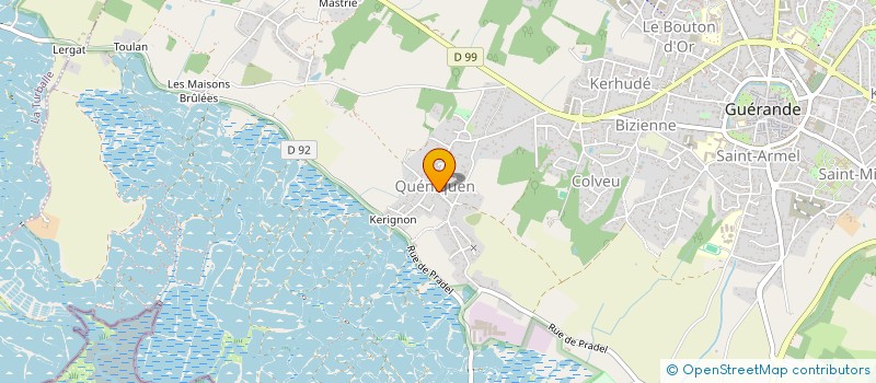localisation de l'entreprise OUEST STORE à GUERANDE