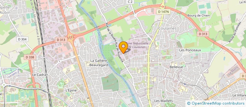 localisation de l'entreprise OUEST SURGEL  SAINT-PAVACE