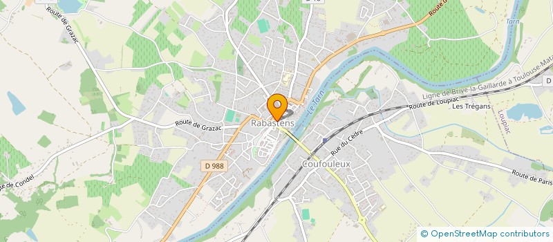 localisation de l'entreprise OUEST TARN BASKET BALL (OT2B)  RABASTENS