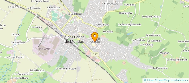 localisation de l'entreprise OUEST TECHNOLOGIES MULTISERVICES  SAINT-ETIENNE-DE-MONTLUC