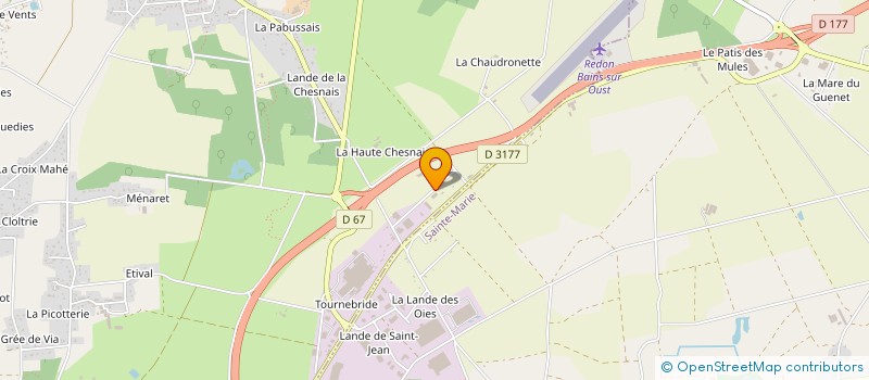 localisation de l'entreprise OUEST TEKNIK SERVICES à BAINS-SUR-OUST
