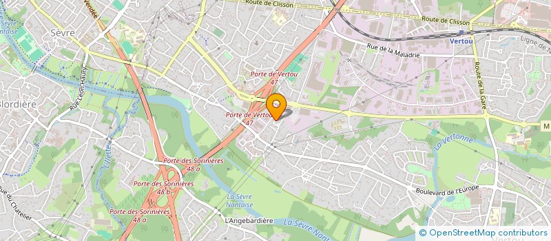localisation de l'entreprise OUEST TELEGESTION TRAVAUX MAINTENANCE à VERTOU