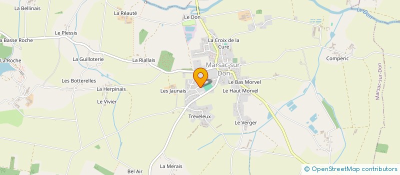 localisation de l'entreprise OUEST TOITURE SOLAIRE à MARSAC-SUR-DON
