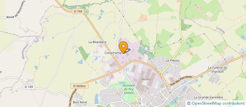 localisation de l'entreprise OUEST TOOL MAINTENANCE  CERIZAY