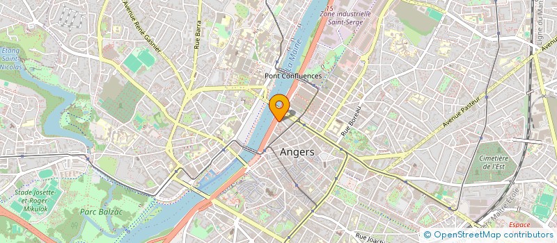 localisation de l'entreprise OUEST TRANSPORT RAPIDE  ANGERS