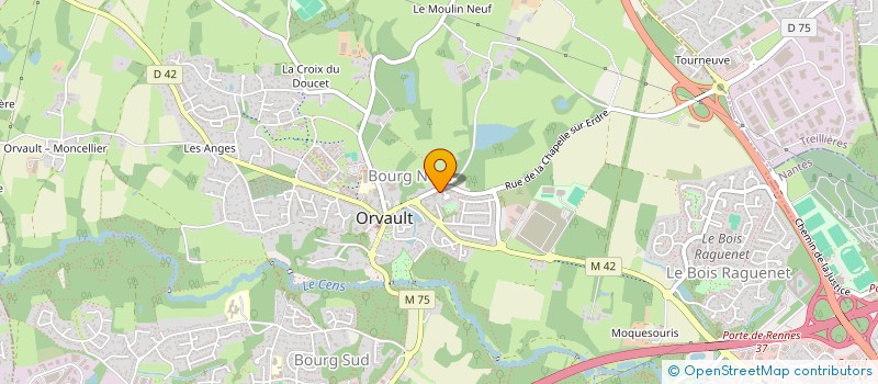 localisation de l'entreprise OUEST TRAVAUX PUBLICS à ORVAULT