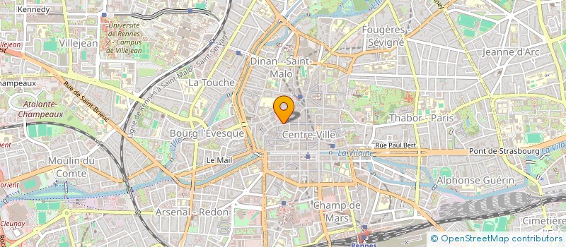 localisation de l'entreprise OUEST TRESORERIE à RENNES