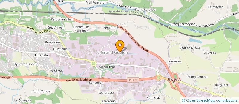 localisation de l'entreprise OUEST UP  QUIMPER