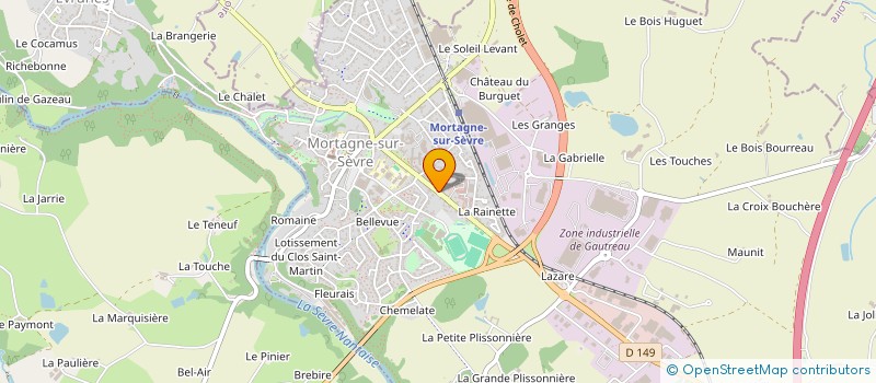 localisation de l'entreprise OUEST UTILITAIRES à SAINT-LAURENT-SUR-SEVRE