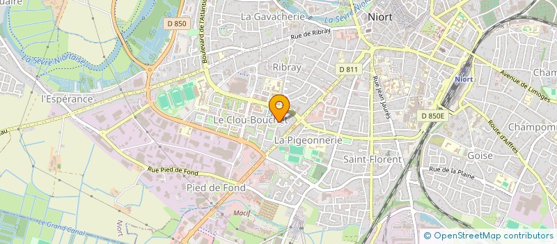 localisation de l'entreprise OUEST VENTILATION à NIORT