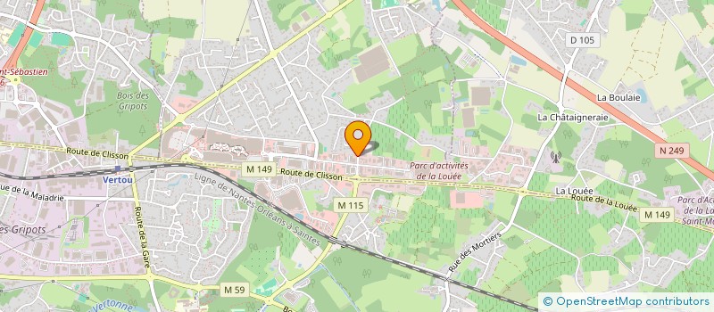 localisation de l'entreprise OUEST WOOD  BASSE-GOULAINE