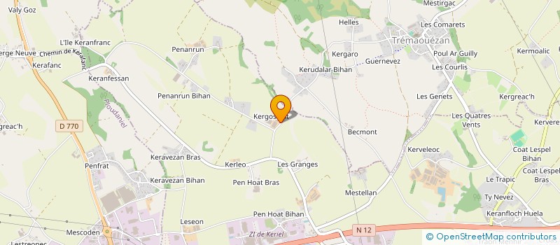 localisation de l'entreprise OUESTCOM  PLOUEDERN