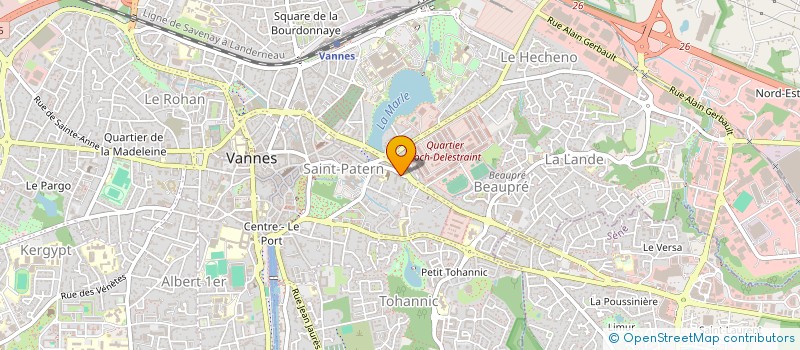 localisation de l'entreprise OUESTFORMACTION à VANNES