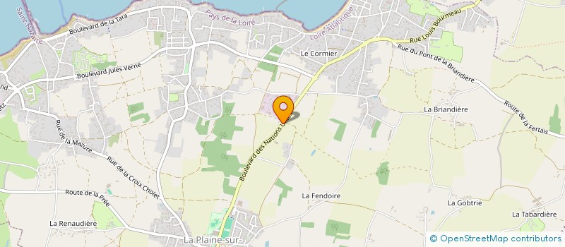 localisation de l'entreprise OUESTOUR à LA PLAINE-SUR-MER