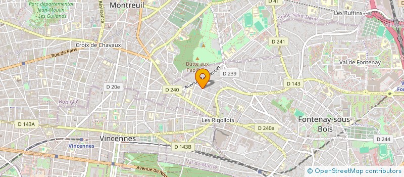 localisation de l'entreprise OUESTRANS à FONTENAY-SOUS-BOIS