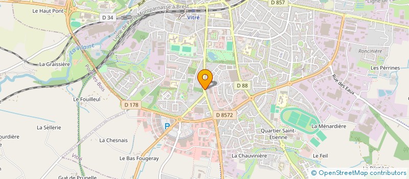 localisation de l'entreprise OUHLALA  VITRE