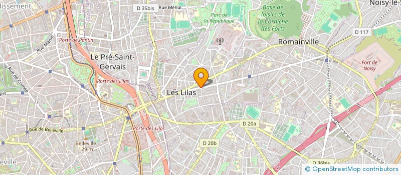 localisation de l'entreprise OUI ALORS BONJOUR à LES LILAS