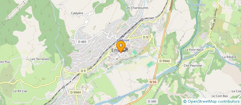 localisation de l'entreprise OUI DIRE à EMBRUN