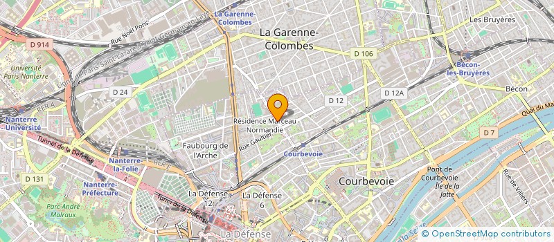 localisation de l'entreprise OUIAME WA AL AMAL PAIX ET ESPOIR à COURBEVOIE