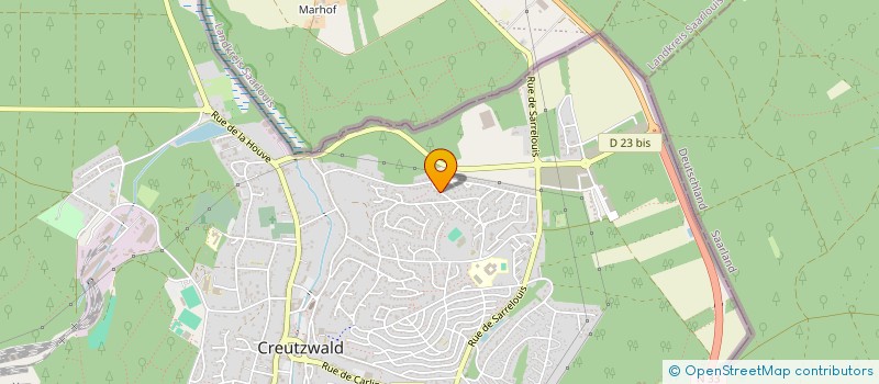 localisation de l'entreprise OUIDA  CREUTZWALD