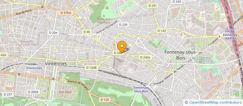 localisation de l'entreprise OUIE AUDITION à FONTENAY-SOUS-BOIS