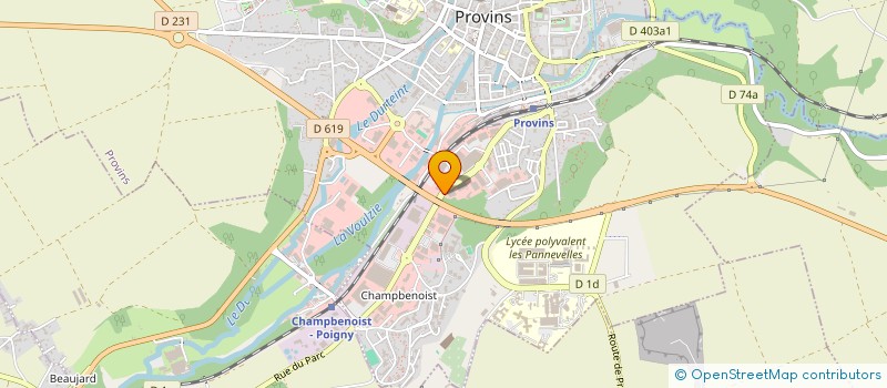 localisation de l'entreprise OUIE FINE à PROVINS