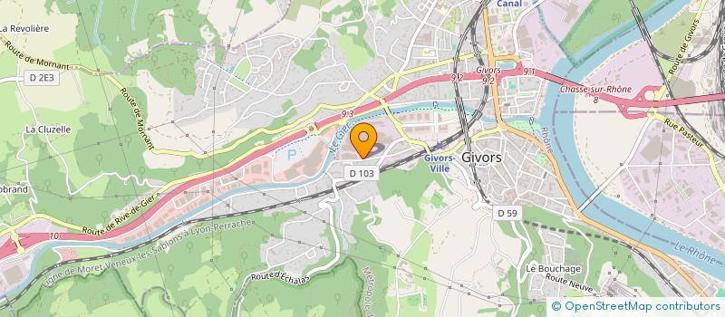 localisation de l'entreprise OUIKA  GIVORS